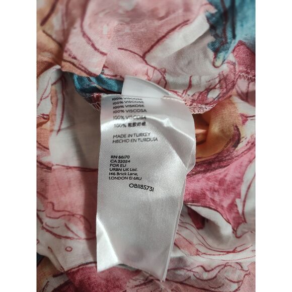 Maeve Pastoral Watercolor Blouse Sz XL - Picture 4 of 4